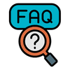 FAQ icon for FAQ access